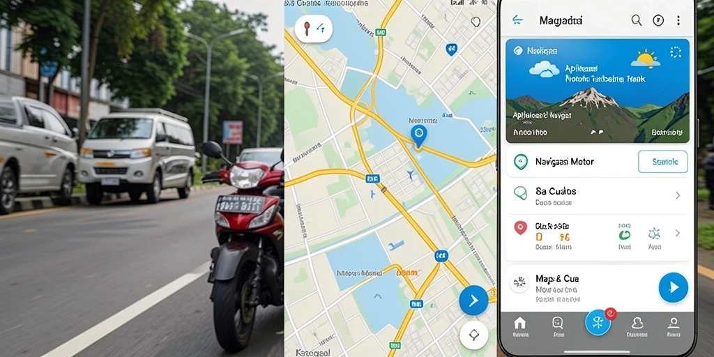 Tampilan antarmuka 8II yang ramah pengguna untuk Navigasi Motor.