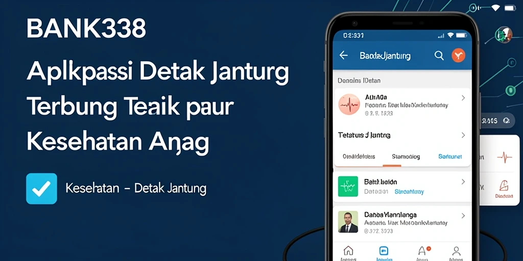 Antarmuka BANK338 menampilkan pemantauan detak jantung yang akurat dan informatif.
