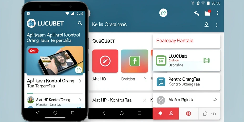 Tampilan antarmuka LUCUBET yang intuitif untuk Kontrol Orang Tua.