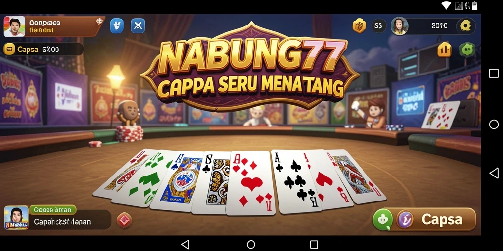 Antarmuka menarik dan fungsional dari game Capsa NABUNG77.