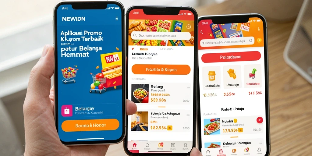 Tampilan antarmuka aplikasi NEWIDN memudahkan pencarian kupon.