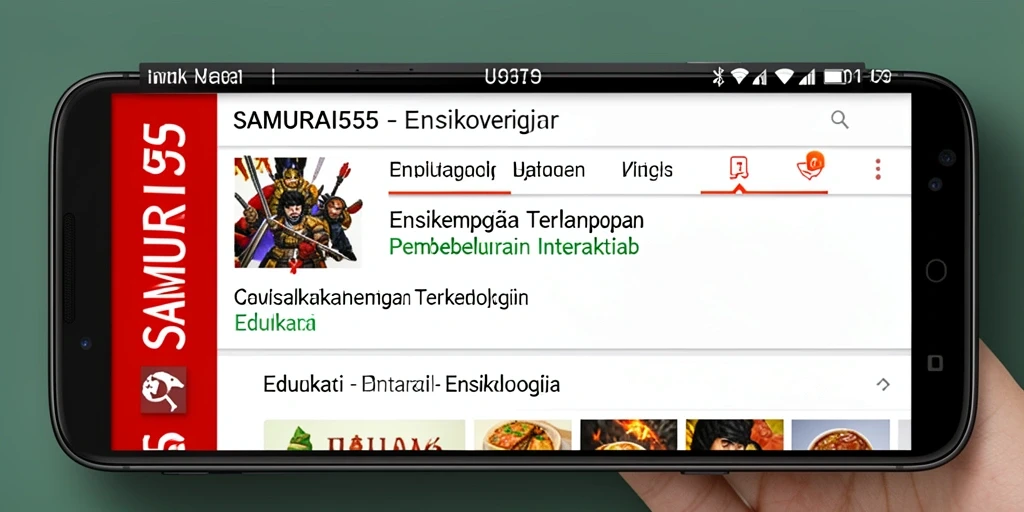 Tampilan antarmuka SAMURAI555 yang interaktif dan informatif.